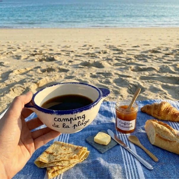 camping la plage - la trinite sur mer - kervilen strand