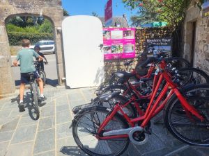 Radfahren und Camping